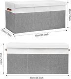 Gowee Extra Large Toy Storage Box with Lid, Sturdy Toys Storage Chest Bin Organizer Basket with Dividers for Kids, Boys, Girl