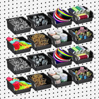 16 Pcs Black Pegboard Bins with Metal Hooks, Heavy Duty Plastic Storage Organizer, Pegboard Tools Organizer for Garage, Works