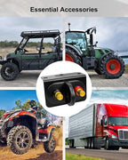 Battery Jump Post Kit, Remote Battery Jumper Terminals with Cable & Mounting Bracket, Heavy Duty Charging Post Battery Terminals Relocation Kit for Car Boat RV Truck UTV ATV Trailer