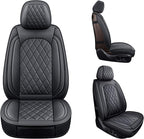 MIROZO Seat Covers Full Set,Car Seat Covers Black Car Seat Protector Waterproof Automotive Seat Covers fFront and Back Fit fo