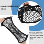 Universal Mesh Cargo Net for Car Trunk Storage,2 Pack Elastic Small Cargo Net Pocket Organizer Pouch Bag,Stretchable