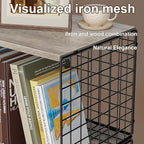 Dmevkic 2 Cube Small Bookcase,Bookshelf for Small Spaces Book Shelf,12.2 x 12.2 x 12, DIY Variable Stackable Cube Storage for