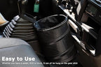 Ginsco 2Packs New Leakproof Car Trash Can, Mini Trash Can Pop-up Collapsible Hanging Car Trash Bin with Hook and Loop, Waterproof PEVA Liner Open-Top 1 Gallon Garbage Can for Cars Home Office