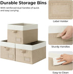 GRANNY SAYS Decorative Storage Baskets for Shelves, Large Fabric Storage Bins, Collapsible Clothing Storage and Organization,
