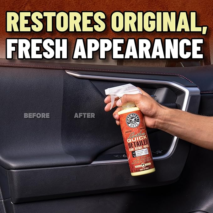 Chemical Guys Leather Quick Detailer for Car Interiors, Furniture, Apparel, Shoes, Sneakers, Boots, and More (Works on Natura