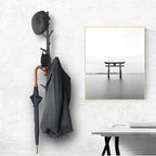 TERRA HOME Tree Branch Coat & Hat Rack Wall Mount with 8 Vertical Hooks for Caps, Coats, Purse & More Modern Storage Dog Leas