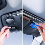 Sun Visor Organizer, Multi-Pocket Sun Visor Organizer for Car, SUV and Truck, Sun Visor Glasses Holder Card Holder Driver License Registration Pen Cell Phone Bill Ticket Key Document Holder1