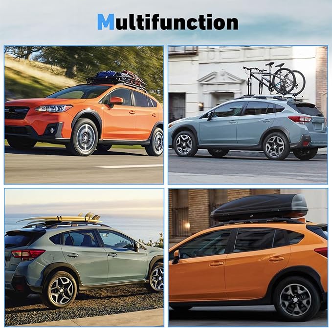 HEKA Roof Rack Cross Bars Fit for XV Crosstrek 2013-2026 Luggage Crossbars Cargo Bag Carrier Aluminum Rooftop Set Carrying Kayak Bike Canoe