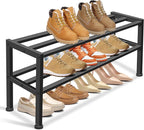 KEETDY Heavy Duty Shoe Rack for Closet Entryway, Stackable Shoe Organizer for Small Space Metal Shoe Rack Shelf Storage for B