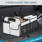Femuar Car Trunk Organizer, Car Storage Organizer with Large Capacity Waterproof Collapsible Trunk Organizer for Car Suv/Jeep/