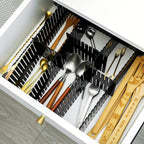 Blosssound 15 Pcs 5.12 Tall Drawer Divider Adjustable Drawer Organizer DIY Ultra Deep Storage Organizer Separator with Fixed 