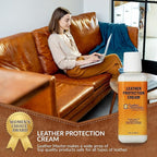 LEATHER MASTER 250ML Leather Protection Cream - Leather Cleaner and Conditioner for Couch Clothes Purses Shoes Boots Car Leat
