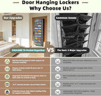 PAULONE 10-Pocket Multi-Use Over the Door Organizer, Heavy Duty 95lbs Capacity with Breathable Mesh, Versatile Hanging Storag