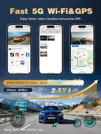 DDPAI 4K Dash Cam Front and Rear, STARVIS 2 IMX678, Built-in 64G eMMC Dual HDR Car Camera, WiFi Dash Camera for Cars with GPS