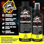 Cerium Oxide Glass Polishing Kit - Remove Scratches, Water Spots & Restore Clarity | Windshield Scratch Remover with Polish & Sealant | Complete DIY Kit