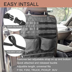 Buraku Vehicle Seat Back Organizer for Fire Extinguisher | Car Vacuum Storage Pouch | Road Travel Kids Toys Accessories Stora