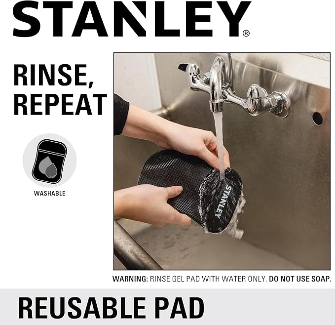 Stanley S4006 4.5" x 6.5" Extra-Strong Anti-Slip Grip Dashboard Gel Pad for Cell-Phone, Tablet, GPS, Keys or Sunglasses, Pack
