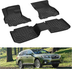 KIWI MASTER Floor Mats for 2015-2019 Subaru Outback/Legacy, Custom Fit All Weather Car Mats, Heavy Duty TPE Floor Liners, Front & Rear 2 Row, Black