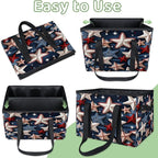 Reusable Grocery Bags Heavy Duty Shopping Bags Foldable Large Tote Bags with Long Handles & Hard Bottom