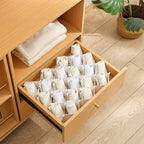 ROUFA Sock Drawer Organizer for Dresser, Honeycomb Underwear Dividers for Women, Panty Separator for Bras, Socks, Belt and Le