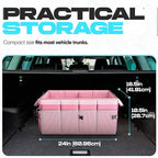 FORTEM Trunk Organizer For SUV Car Trunk Organizer, Foldable Storage, Car Accessories for Women Men, Collapsible Bag, Perfect C