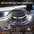 Kwak's Car Air Freshener,Rotating Solar Aromatherapy Essential Oil Diffuser Scent Car Decoration Automotive Interior Accessor
