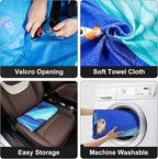Waterproof Sweating Car Seat Cover for Post Gym Workout, Running, Swimming, Beach and Hiking, Universal Fit Non-Slip Bucket S