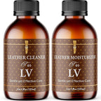 Leather Cleaner & Moisturizer Set for Louis Vuitton, Shine Your Louis Vuitton and Smell New, Gently Soften and Rejuvenate Vac