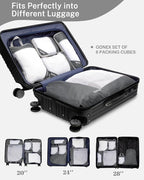 Compression Packing Cubes, Gonex Extensible Storage Mesh Bags Organizers