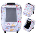 Car Seat Cover Baby Girls, Infant Car Seat Cover for Outdoor, Breathable Carseat Cover with Privacy Sun Shade & Mesh Window f