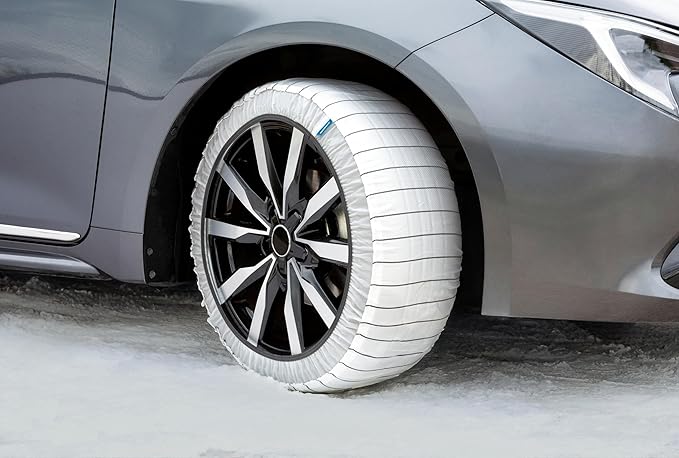 Passenger Vehicle Snow Socks for Tires, N37 - Car Sock Tire Traction Device for Snow, Ultimate Chain Alternative for Cars, SU