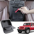 JKCOVER Center Console Hidden Organizer Box Compatible with Jeep Wrangler JK/JKU 2011-2016 2017 2018 Accessories Armrest Secret Compartment One-Touch Hidden Storage （Patent Design）