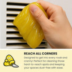Slime Buddies Car Cleaning Gel Putty - 3 Pack Lemon Scented Interior Detailing Tool for Cup Holder, Air Vent & Keyboard - Reu