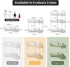 YCIA&DONE Corner Bathroom Counter Organizer, Makeup Organizer for Vanity, Skincare Cosmetic Perfume Tray, Corner Countertop S