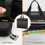 onvvippiv File Organizer Fireproof Expanding Accordion File Folder with Lock Zipper Labels13 Pockets Document Organizer Holde