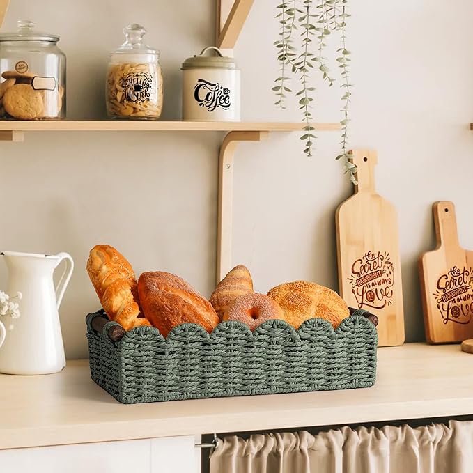 Toilet Paper Storage Basket Bathroom Counter Organizer Wicker Baskets for Organizing Cute Basket for Apartment Bedroom Nurser