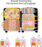 8 Pcs Compression Packing Cubes for Travel, Lightweight Waterproof Luggage Organizer Bags Set, Washable Packaging Cubes for W