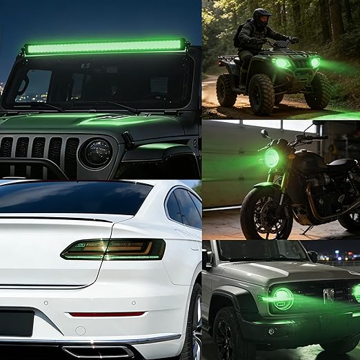 Lypumso Color Transform Light Filters, DIY Self Adhesive Car Light Tint Repair Tape for Headlight Fog Tail Lights, Transparent Outdoor Lights Window Home Decor Vinyl Wrap Film (Green, 4in x 20ft)