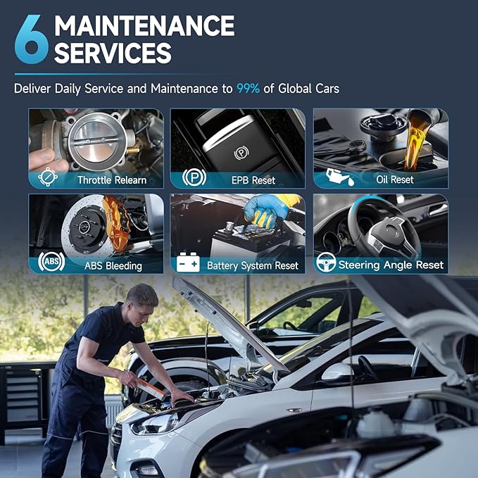 2026 BOSSCOMM eTouch770 OBD2 Scanner Upgraded from IF745 Code Reader, All-System OBD2 Scan Tool with 6 Resets, ABS Bleeding,