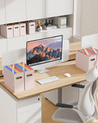 Oterri Cardboard File Organizer Box for Hanging File Folders Letter Size,File Box for Computer Desk,File Cabinet,Working Home