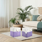 Geiserailie 6 Pcs 11 x 11 Inch Cube Storage Bins Fabric Storage Organizer Bins Foldable Cube Baskets with Sturdy Carry Handle