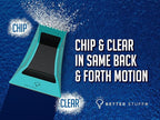 The Better Ice Scraper for Car Windshield | Fast, Efficient, Ergonomic | Magically Remove Ice and Frost from Auto Window | Patented Shape Shifting Technology | Durable Brass Edge | Compact | Pack of 2