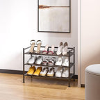 Seville Classics Sturdy Freestanding Storage Shelf for Bedroom, Closet, Entryway, Dorm Room Organizer Stackable Durable Metal