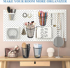 6 Sets Pegboard Cups with Ring, Metal Pegboard Bin with Hooks, Black Multipurpose Pegboard Organizer Accessories Pencil Holde
