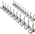 Dseap Coat Rack Wall Mount - 38” Long 10-Tri-Hooks Heavy Duty Coat Hanger Rail Wall Hooks for Hanging Coats Hats Clothing Clo