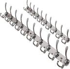 Dseap Coat Rack Wall Mount - 38” Long 10-Tri-Hooks Heavy Duty Coat Hanger Rail Wall Hooks for Hanging Coats Hats Clothing Clo