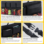 Car Backseat Hanging Trunk Organizer Extra-Long, 30% More Storage, 8 Large Pockets Car Storage Bag for SUV, Truck, Van - Super
