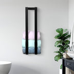 RELODECOR Blanket Wall Rack – Floating Shelf for Living Room & Bedroom, Rustic Wall-Mounted Blanket Holder, Bedding & Towel O