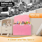 Large Toy Storage Box with Lid Upgraded Toy Chest Organizer with Removable PP Divider Foldable Toy Bin for Kids Boys Girls Li