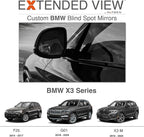 Blind Spot Mirrors- Compatible with 14-24 BMW X3 Extended View - 2 Piece Set (Left & Right)